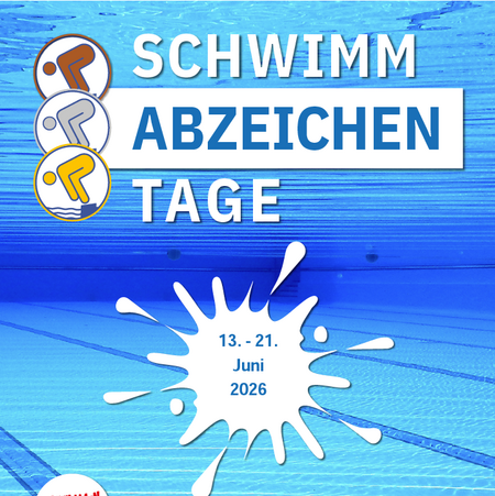 Plakat der Wasserwacht Ettenheim mit Hinweisen zum Schwimmabzeichentag
